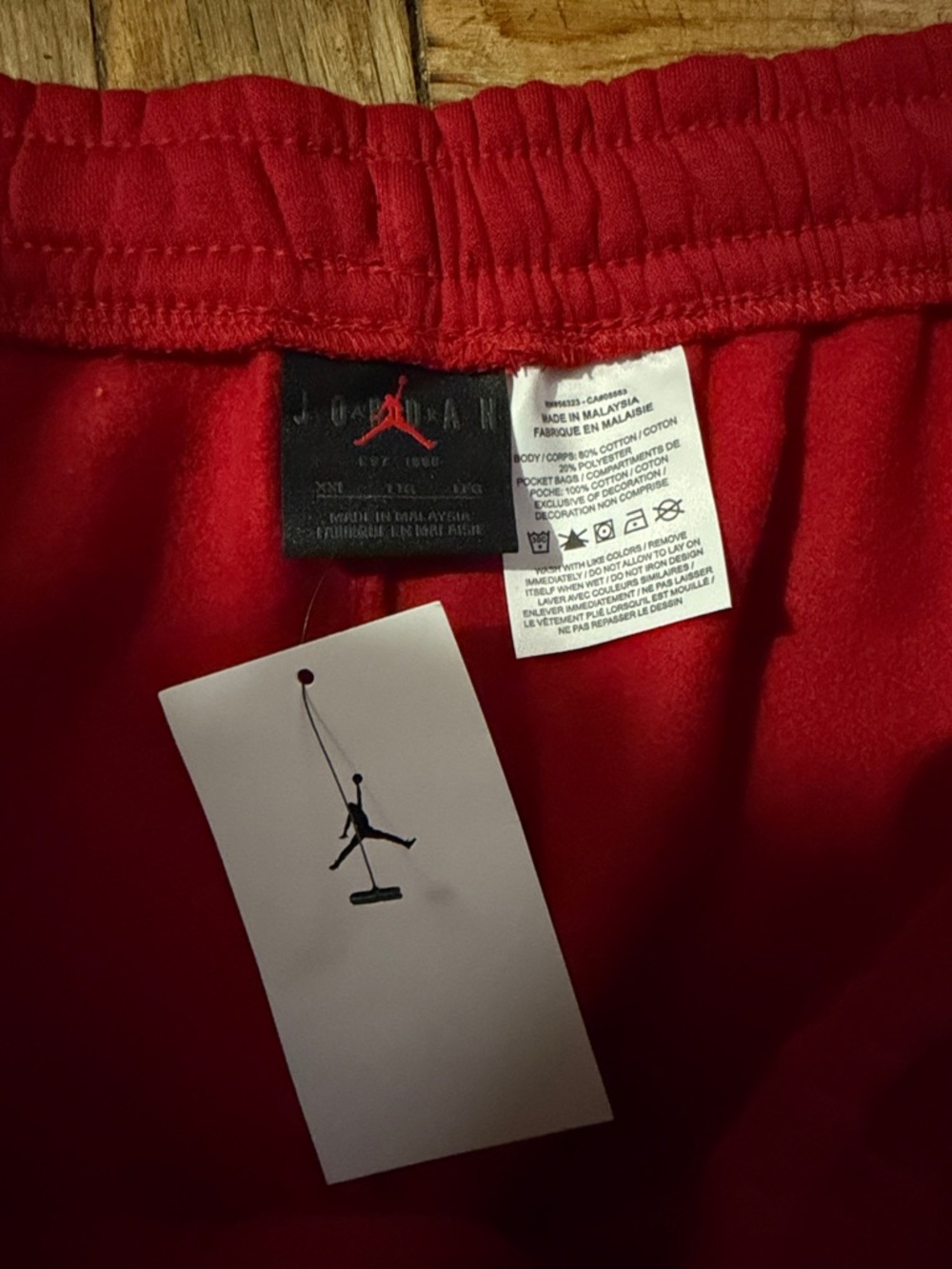NWT Jordan Red Athletic Shorts with Jumpman Logo size XXL - Picture 4 of 8